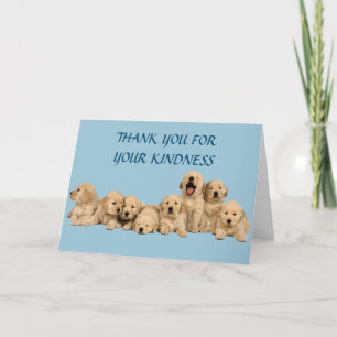 Golden Retriever Thank You Card