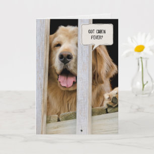 Golden Retriever -thinking of you Card