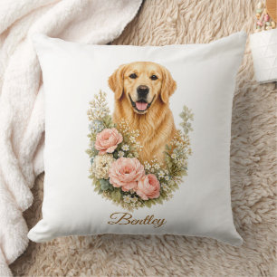 Golden Retriever Throw Pillow