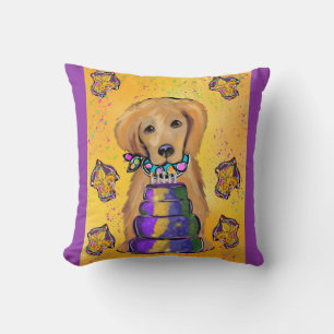 Golden Retriever Throw Pillow