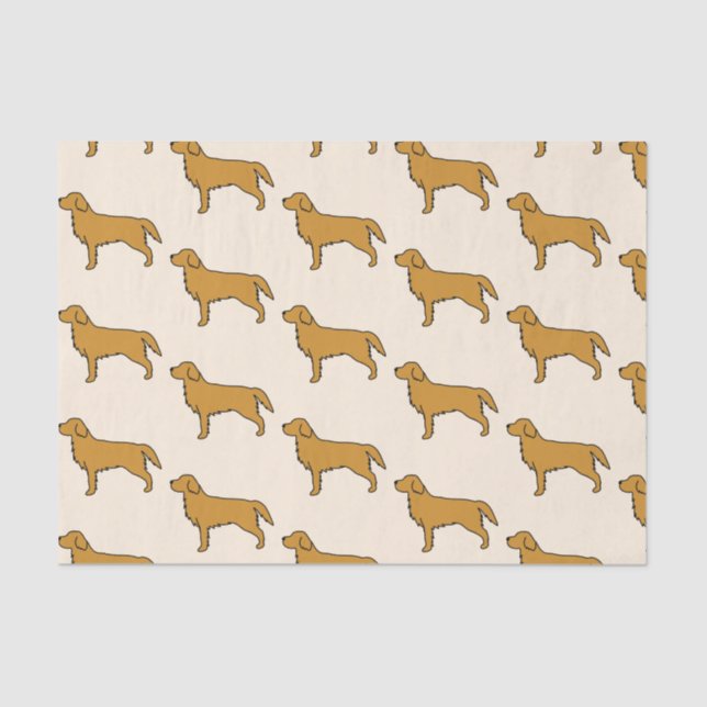 Golden Retriever Tissue Paper  (Front)