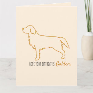 Golden Retriever Tissue Paper Card