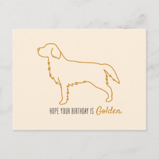 Golden Retriever Tissue Paper Postcard