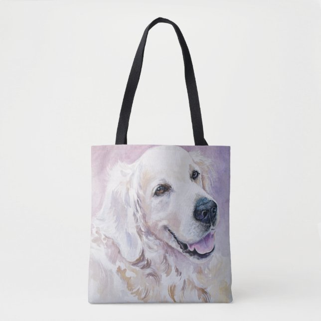 Golden retriever tote bag (Front)