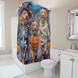 Golden Retriever Trick-or-Treating Halloween