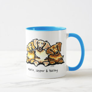 Golden Retriever Trio Personalized Mug