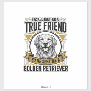 Golden Retriever True Friend Vintage Dog Lover Des