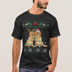 Golden retriever Ugly Christmas Dog Funny Christma T-Shirt