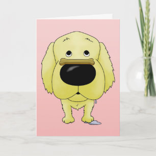 Golden Retriever Valentine's Day Card