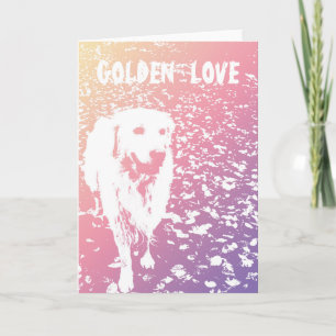 Golden Retriever VALENTINE'S DAY Carte de voeux