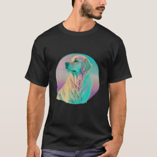 Golden Retriever Vaporwave Retrowave Aesthetic  1 T-Shirt