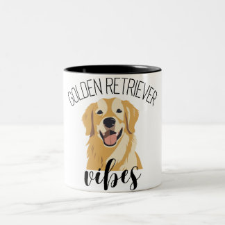 Golden Retriever Vibes mignonne Drôle café Mug
