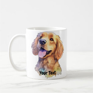 Golden Retriever Watercolor Coffee Mug