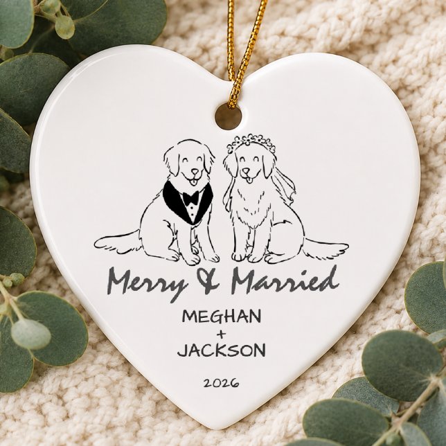 Golden Retriever Wedding Ornament (Creator Uploaded)