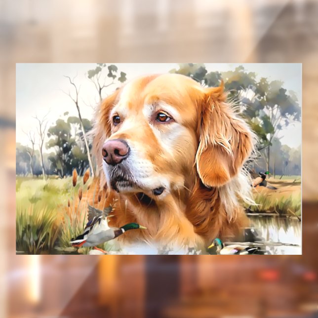 Golden Retriever Window Cling (Sheet 2)