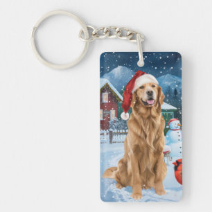 Golden Retriever Winter Wonderland Noël Joie