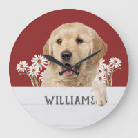 Golden Retriever With Daises