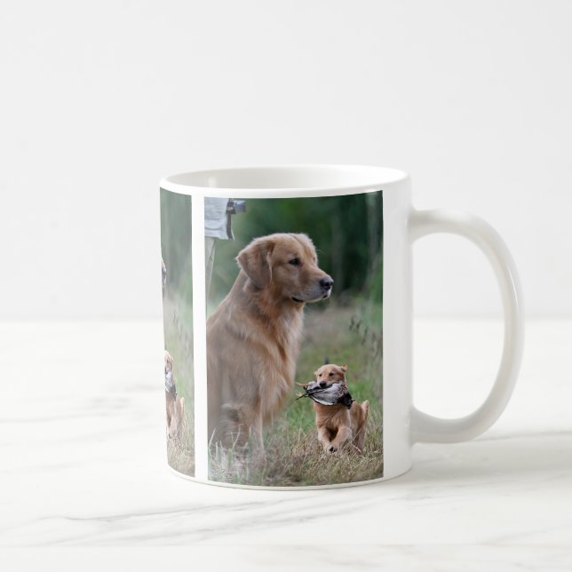 Golden Retriever with Duck Collage Mug (Right)