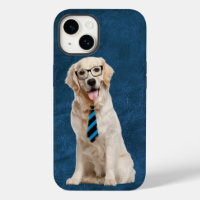 Golden Retriever With Glasses 