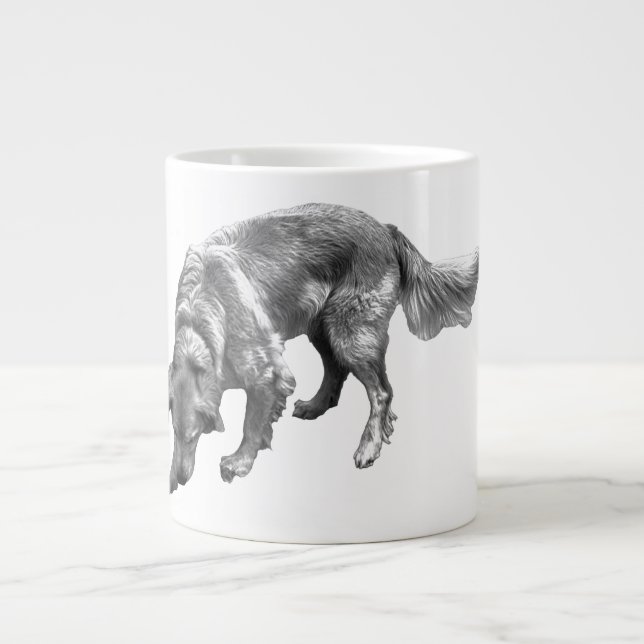 Golden Retriever with Playful Expression Large Coffee Mug (Front)