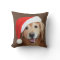 Golden Retriever With Santa Hat