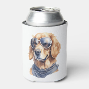 Golden Retriever with Sunglasses  Can Cooler
