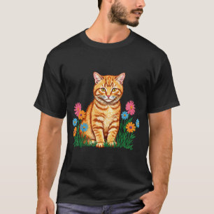 Golden Retriever with Wildflowers T-Shirt