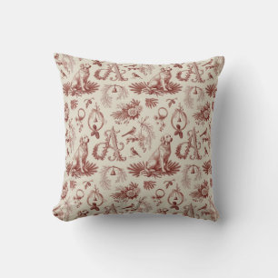 Golden Retriever Xmas Letter A Home Decor Throw Pillow