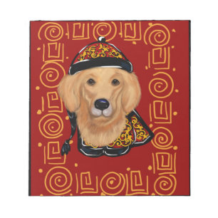 Golden Retriever Year of the Dog Notepad