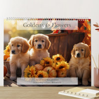 Golden Retrievers and Flowers Dog Lover