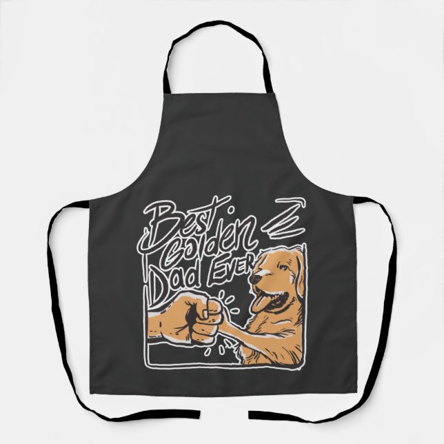 Golden Retriever's best friend ever T-Shirt Apron (Front)