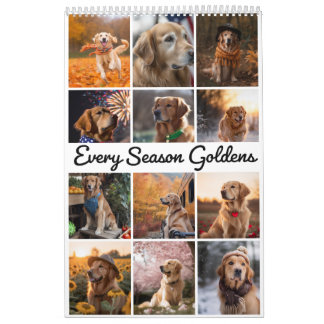 Golden Retrievers For Every Season Calendar