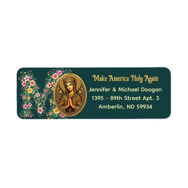 Golden Reverence Virgin Mary (Front)