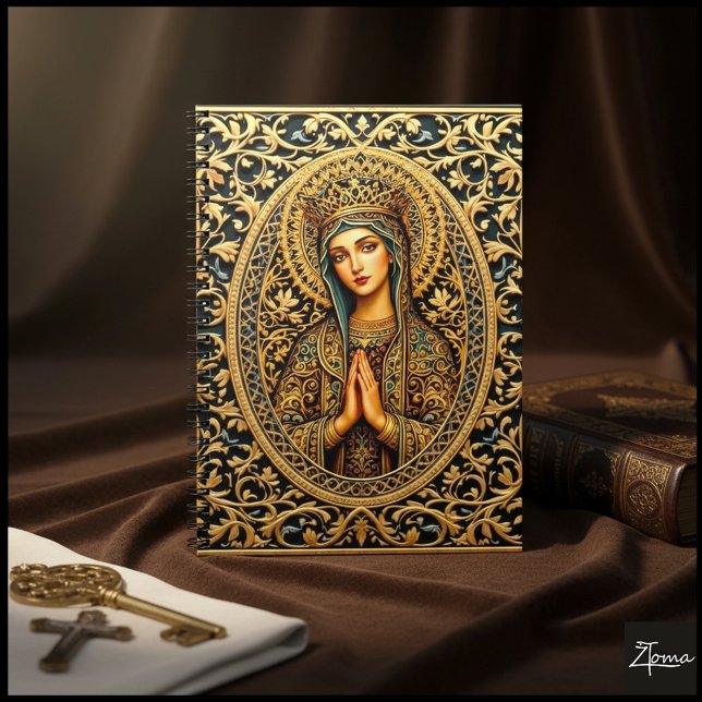 Golden Reverence Virgin Mary Notebook (Creator Uploaded)