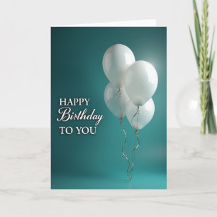Golden Ribbon Birthday Card