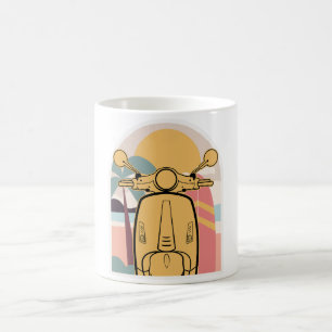 Golden ride at sunset coffee mug
