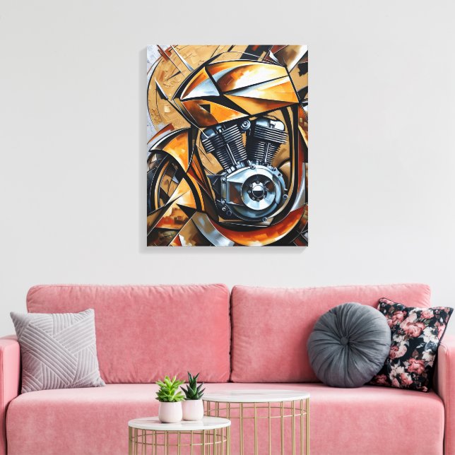 Golden Ride Power Canvas Print (Insitu(LivingRoom))