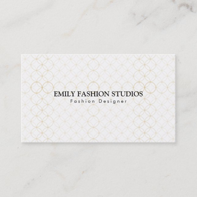Golden Rings Business Card (Front)