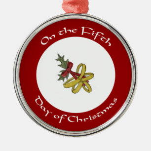 Golden Rings Fifth Day of Christmas Ornament