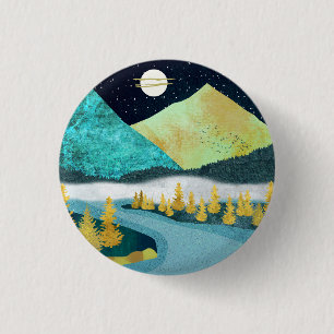 Golden River 1 Inch Round Button