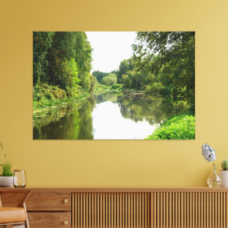 Golden River Calm Canvas Print