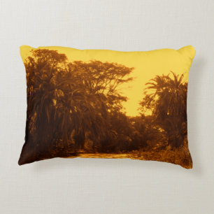 Golden River Gallery Forest Vintage Tropical Lands Accent Pillow