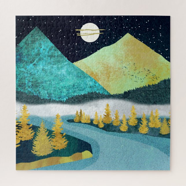 Golden River Jigsaw Puzzle (Vertical)