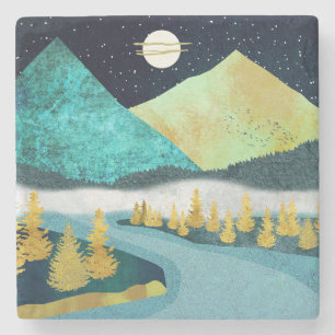 Golden River Stone Coaster
