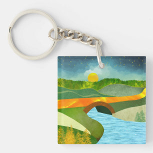 Golden Road Keychain