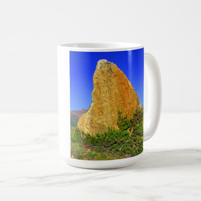 Golden Rock Mug nature art beauty (Front Right)