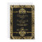 Golden Romance 1920s Art Deco Wedding Invitation
