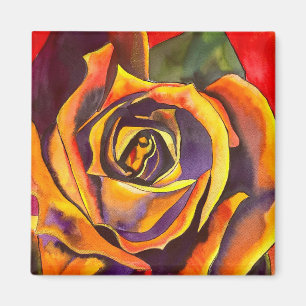 Golden Rose Art Magnet