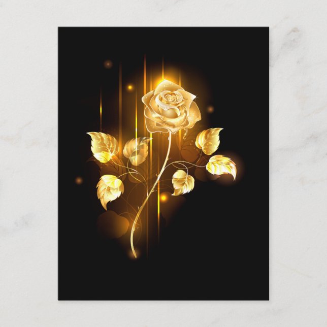 Golden rose ( gold rose ) advice card (Front)