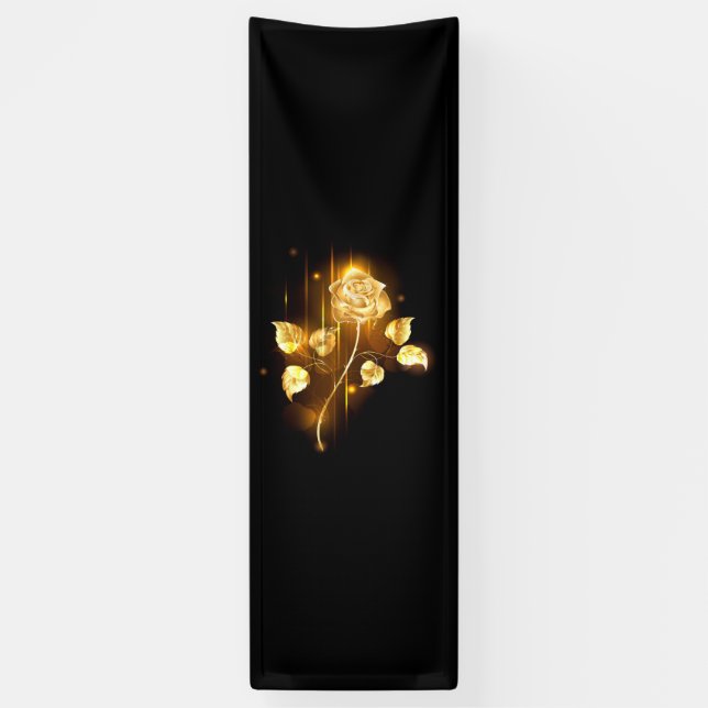 Golden rose ( gold rose ) banner (Vertical)